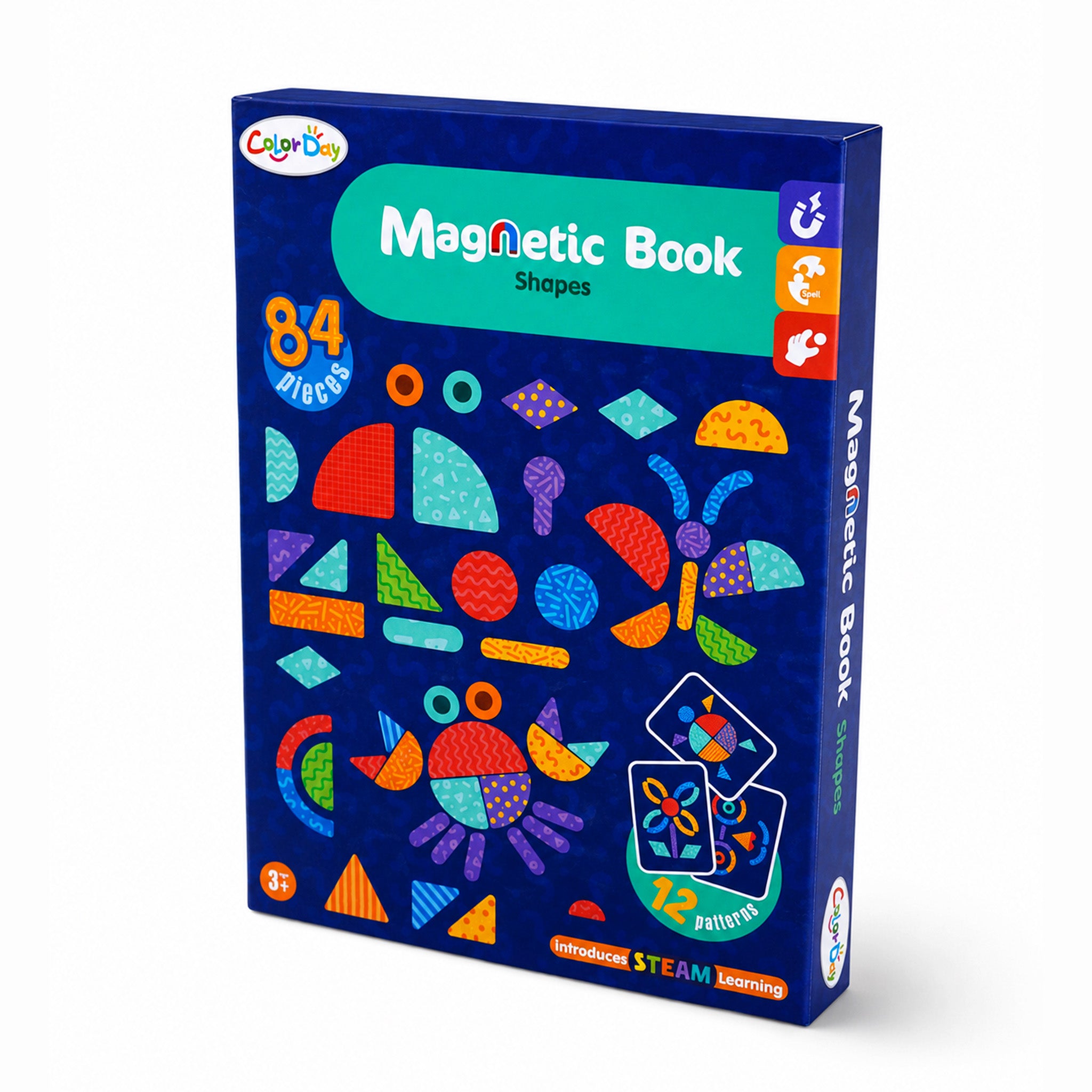Kojo Magnetic Book Shapes — screen-free learning toy for kids ages 3-7