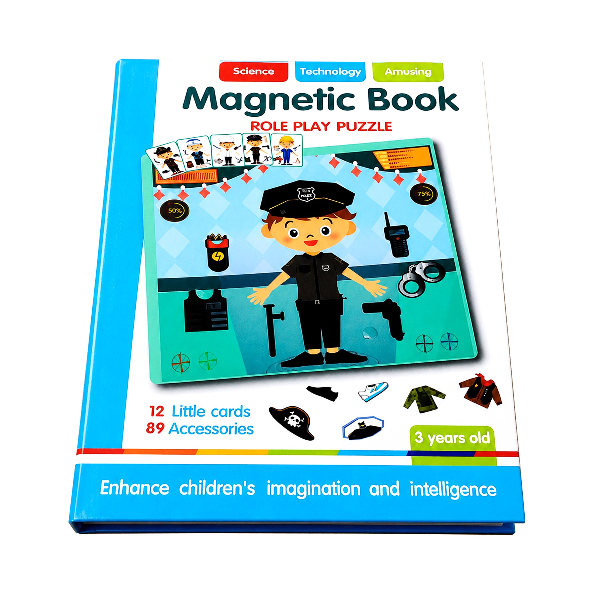 Kojo Magnetic Book Role Play Puzzle box for imaginative play