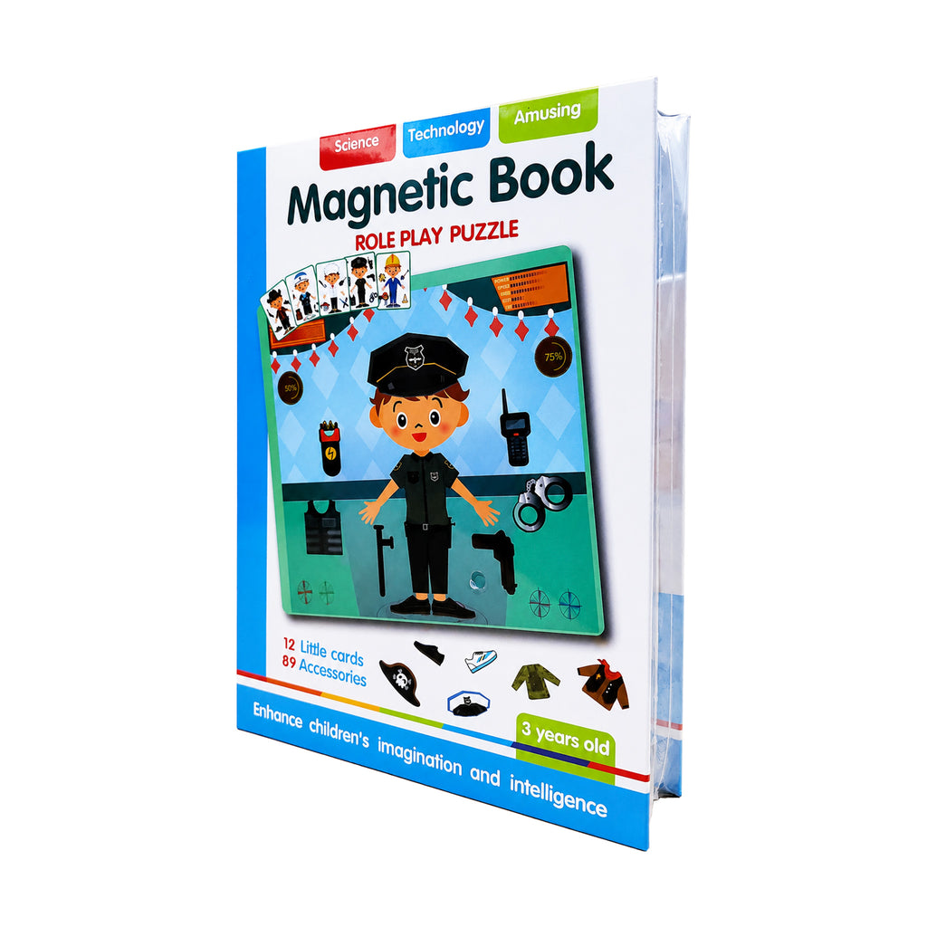 Kojo Magnetic Book Role Play Puzzle folds closed for neat storage