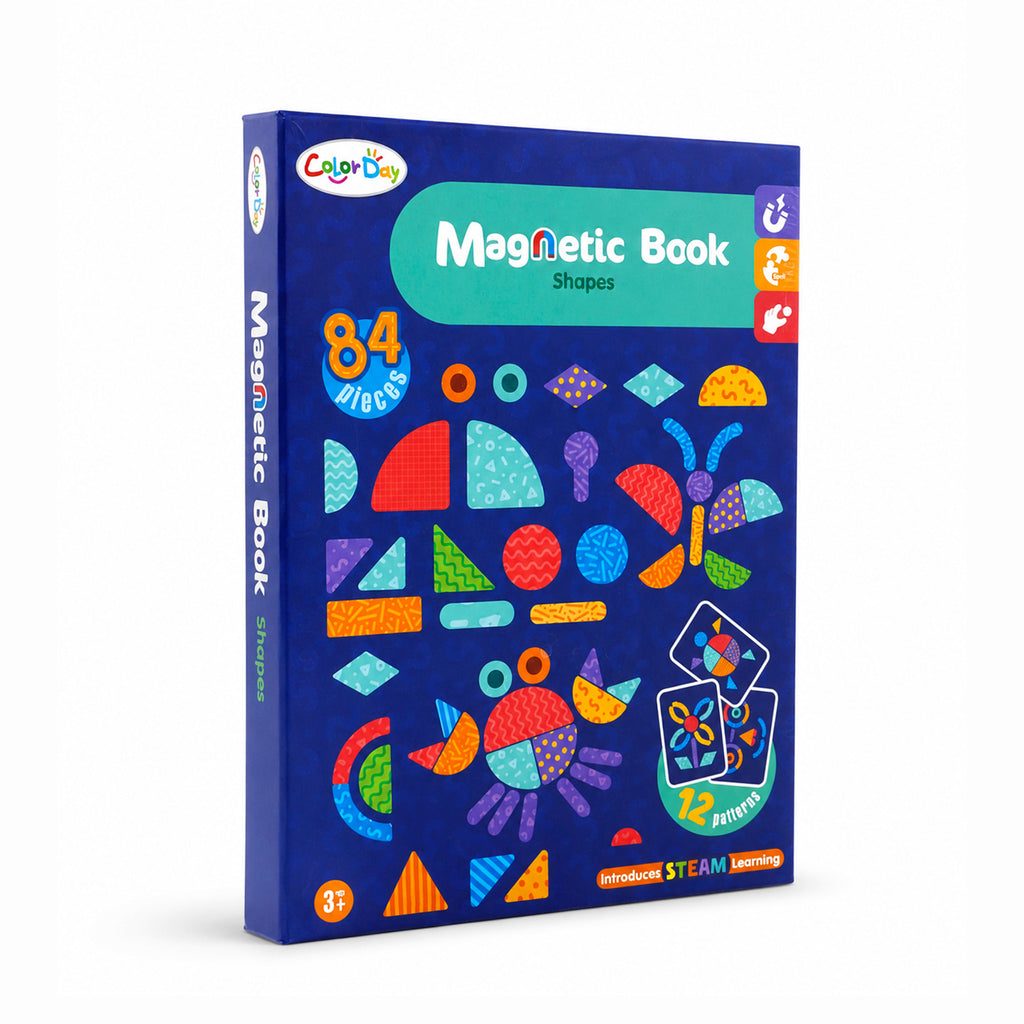 Kojo Magnetic Book with alphabets, animals, shapes and role play themes
