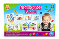Mushroom peg board mosaic set box showing colourful peg pictures of a butterfly, flowers, a house and a helicopter, 318 pieces for ages 3+