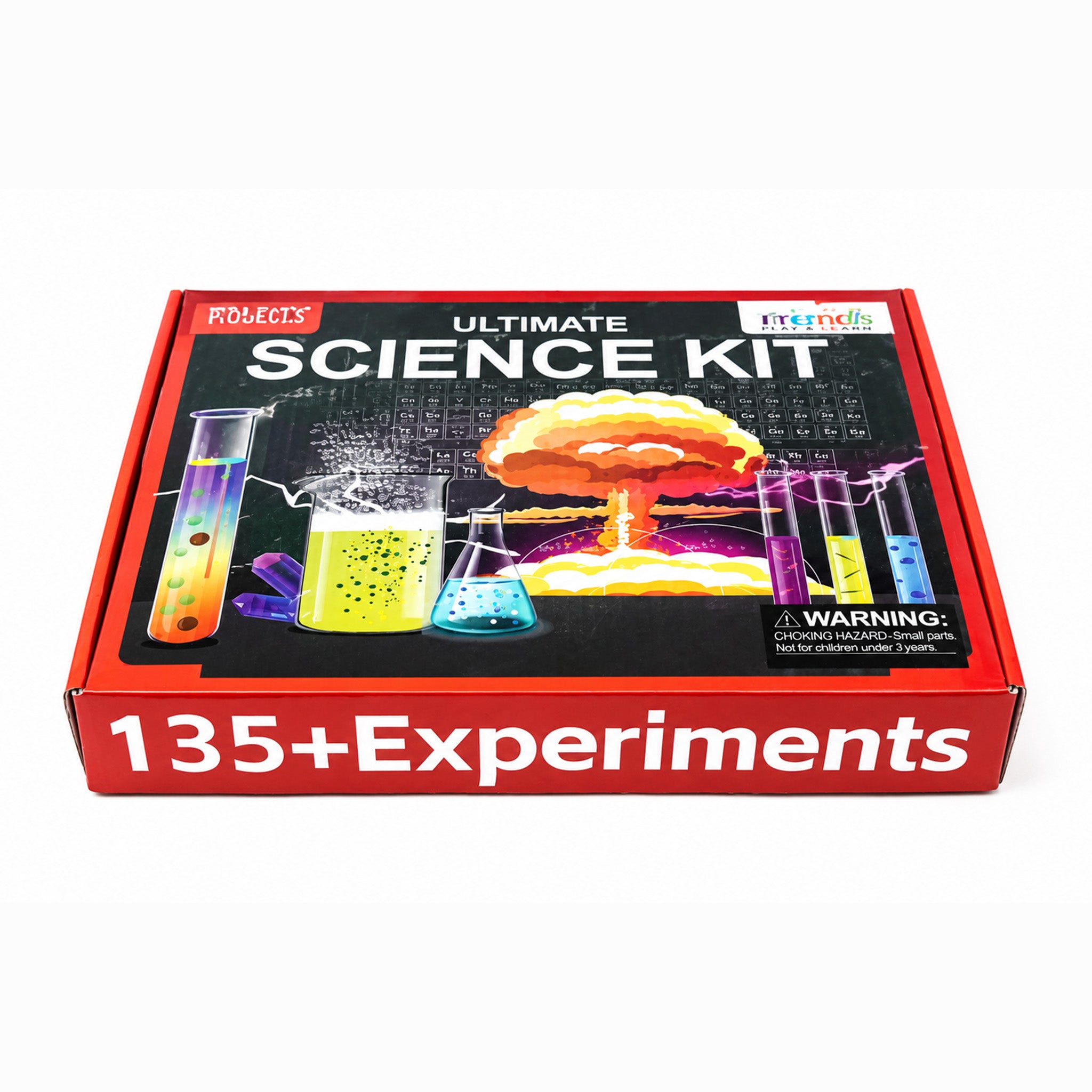Kojo Ultimate Science Kit box showing 135 plus experiments