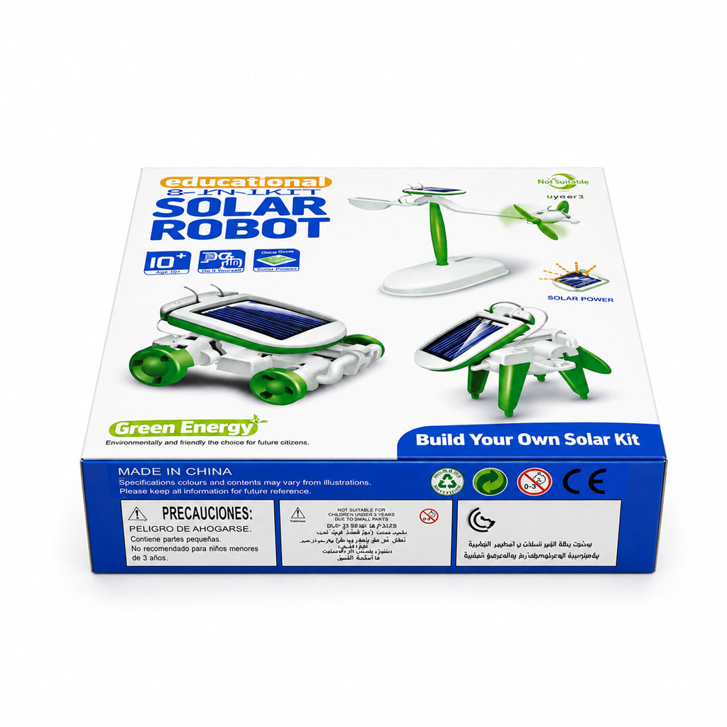 Kojo Solar Robot kit parts and components for kids to build