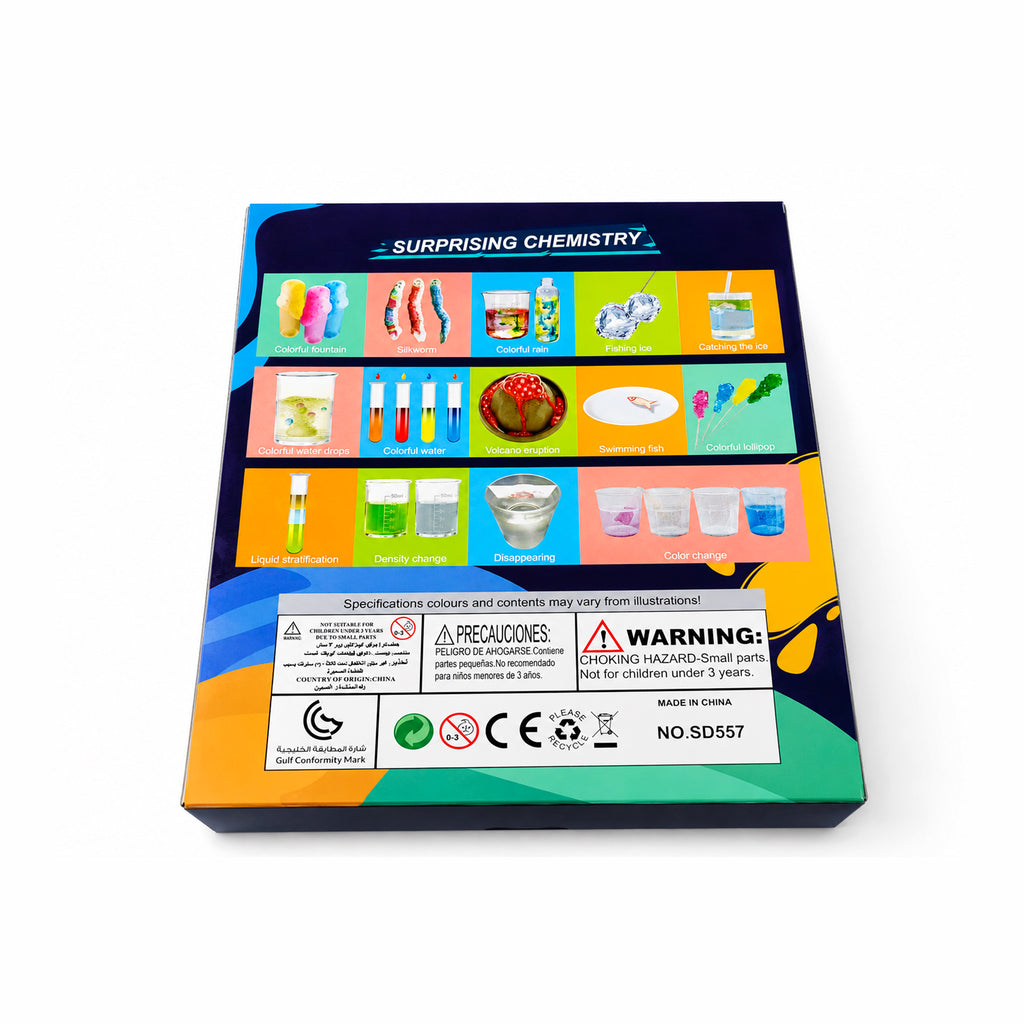 Kojo STEM Chemistry 14-in-1 kit box for young scientists