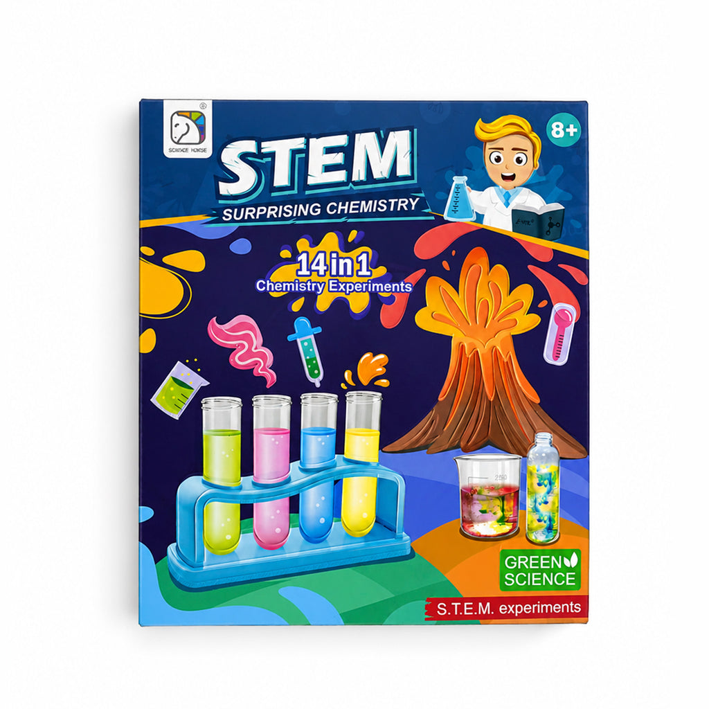 Colourful science experiment result from the Kojo STEM Chemistry Kit