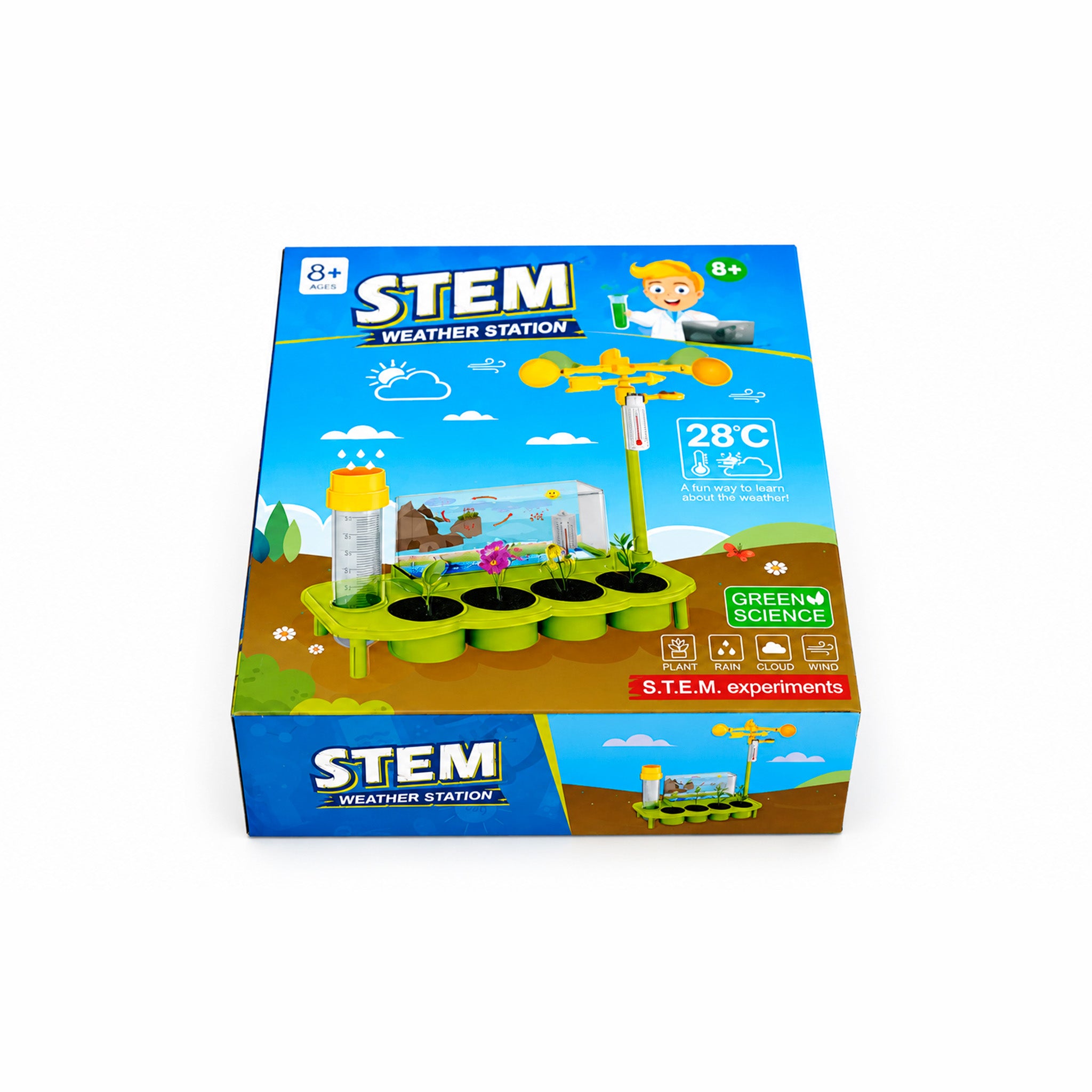 Kojo STEM Weather Station science kit box for young meteorologists