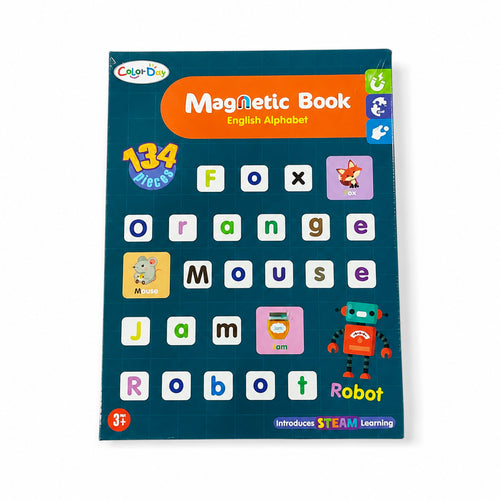 Kojo magnetic alphabet book with 134 English letter pieces for kids